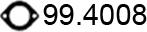 ASSO 99.4008 - Уплътнение, изпускателни тръби vvparts.bg