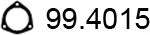 ASSO 99.4015 - Уплътнение, изпускателни тръби vvparts.bg