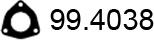 ASSO 99.4038 - Уплътнение, изпускателни тръби vvparts.bg