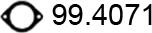 ASSO 99.4071 - Уплътнение, изпускателни тръби vvparts.bg