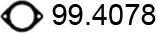 ASSO 99.4078 - Уплътнение, изпускателни тръби vvparts.bg