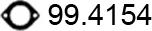ASSO 99.4154 - Уплътнение, изпускателни тръби vvparts.bg