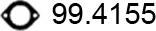ASSO 99.4155 - Уплътнение, изпускателни тръби vvparts.bg