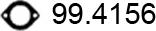 ASSO 99.4156 - Уплътнение, изпускателни тръби vvparts.bg
