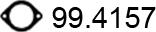 ASSO 99.4157 - Уплътнение, изпускателни тръби vvparts.bg