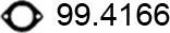 ASSO 99.4166 - Уплътнение, изпускателни тръби vvparts.bg