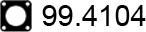 ASSO 99.4104 - Уплътнение, изпускателни тръби vvparts.bg