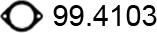 ASSO 99.4103 - Уплътнение, изпускателни тръби vvparts.bg