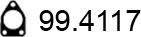ASSO 99.4117 - Уплътнение, изпускателни тръби vvparts.bg