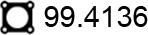 ASSO 99.4136 - Уплътнение, изпускателни тръби vvparts.bg