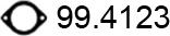 ASSO 99.4123 - Уплътнение, изпускателни тръби vvparts.bg
