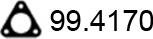 ASSO 99.4170 - Уплътнение, изпускателни тръби vvparts.bg