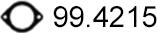 ASSO 99.4215 - Уплътнение, изпускателни тръби vvparts.bg