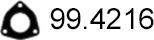 ASSO 99.4216 - Уплътнение, изпускателни тръби vvparts.bg