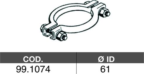 ASSO 99.1074 - Тръбна връзка, изпускателна система vvparts.bg