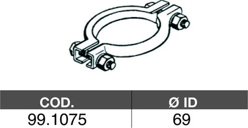 ASSO 99.1075 - Тръбна връзка, изпускателна система vvparts.bg