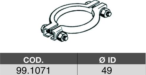 ASSO 99.1071 - Тръбна връзка, изпускателна система vvparts.bg