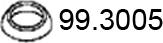 ASSO 99.3005 - Уплътнителен пръстен, изпуск. тръба vvparts.bg