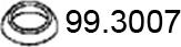 ASSO 99.3007 - Уплътнителен пръстен, изпуск. тръба vvparts.bg