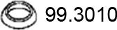 ASSO 99.3010 - Уплътнителен пръстен, изпуск. тръба vvparts.bg