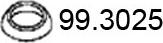 ASSO 99.3025 - Уплътнителен пръстен, изпуск. тръба vvparts.bg