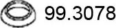 ASSO 99.3078 - Уплътнителен пръстен, изпуск. тръба vvparts.bg