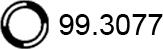ASSO 99.3077 - Уплътнителен пръстен, изпуск. тръба vvparts.bg