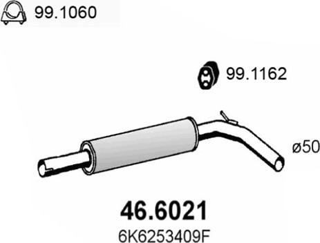 ASSO 46.6021 - Средно гърне vvparts.bg