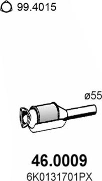 ASSO 46.0009 - Катализатор vvparts.bg