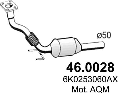 ASSO 46.0028 - Катализатор vvparts.bg