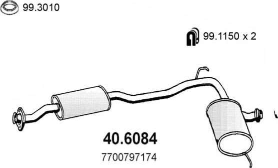 ASSO 40.6084 - Средно гърне vvparts.bg