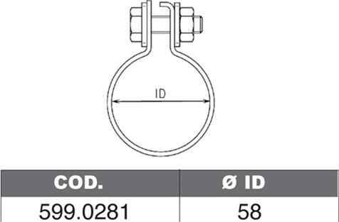 ASSO 599.0281 - Монтажен комплект, гърне vvparts.bg