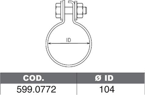 ASSO 599.0772 - Монтажен комплект, гърне vvparts.bg