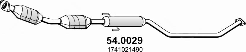 ASSO 54.0029 - Катализатор vvparts.bg