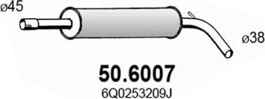 ASSO 50.6007 - Средно гърне vvparts.bg