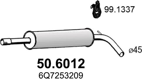 ASSO 50.6012 - Средно гърне vvparts.bg