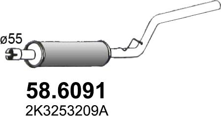 ASSO 58.6091 - Средно гърне vvparts.bg