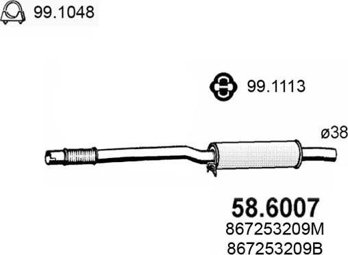 ASSO 58.6007 - Средно гърне vvparts.bg