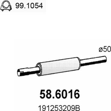 ASSO 58.6016 - Средно гърне vvparts.bg