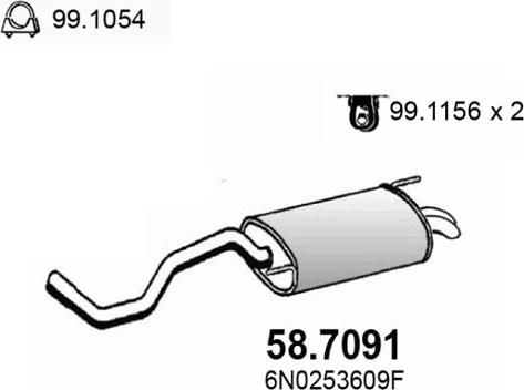 ASSO 58.7091 - Крайно гърне vvparts.bg