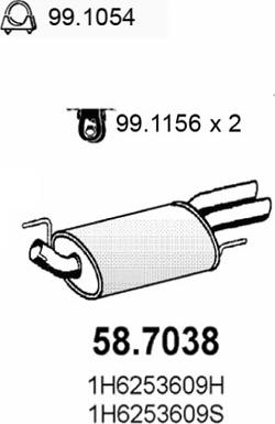 ASSO 58.7038 - Крайно гърне vvparts.bg