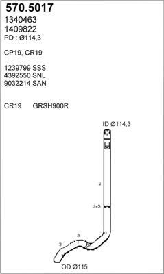 ASSO 570.5017 - Изпускателна тръба vvparts.bg