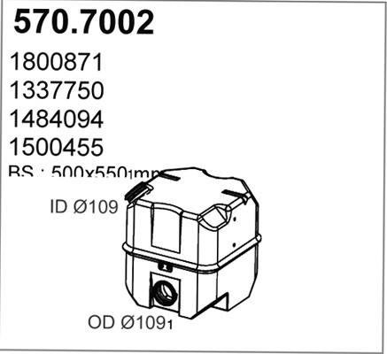 ASSO 570.7002 - Средно, задно гърне vvparts.bg