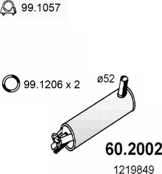 ASSO 60.2002 - Предно гърне vvparts.bg