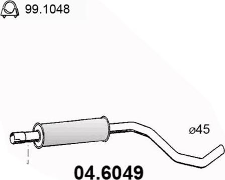 ASSO 04.6049 - Средно гърне vvparts.bg