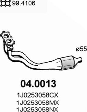 ASSO 04.0013 - Катализатор vvparts.bg