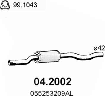 ASSO 04.2002 - Предно гърне vvparts.bg