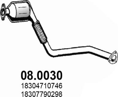 ASSO 08.0030 - Катализатор vvparts.bg