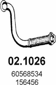 ASSO 02.1026 - Изпускателна тръба vvparts.bg