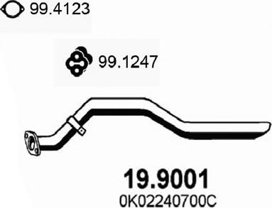 ASSO 19.9001 - Изпускателна тръба vvparts.bg